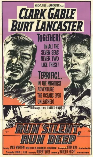 Poster to the movie "Run Silent, Run Deep" #1060674
