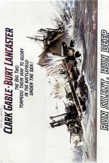 Poster to the movie "Run Silent, Run Deep" #1060676