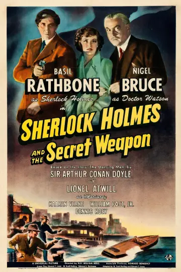 Poster to the movie "Sherlock Holmes and the Secret Weapon" #1030086