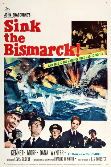 Poster to the movie "Sink the Bismarck!" #1064166