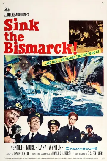 Poster to the movie "Sink the Bismarck!" #1064170