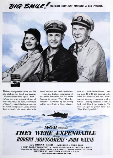 Poster to the movie "They Were Expendable" #1099312