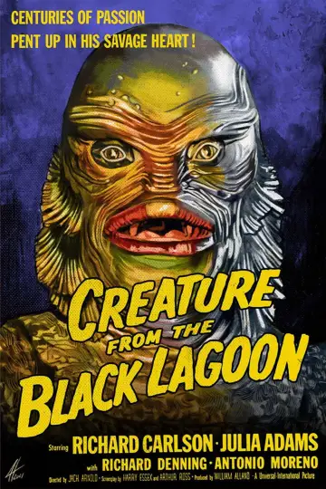 Poster to the movie "Creature from the Black Lagoon" #871038