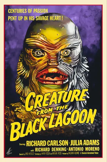 Poster to the movie "Creature from the Black Lagoon" #871055