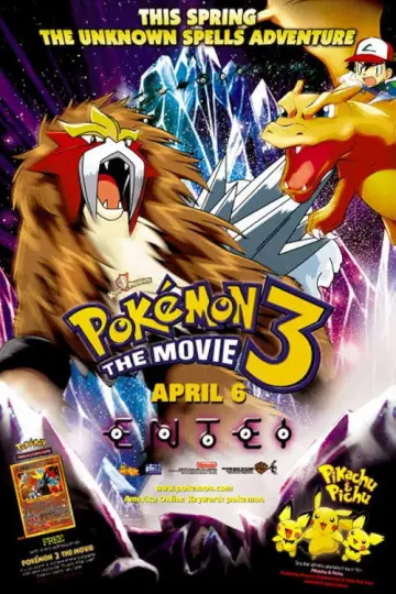Poster to the movie "Pokémon 3: The Movie" #805717