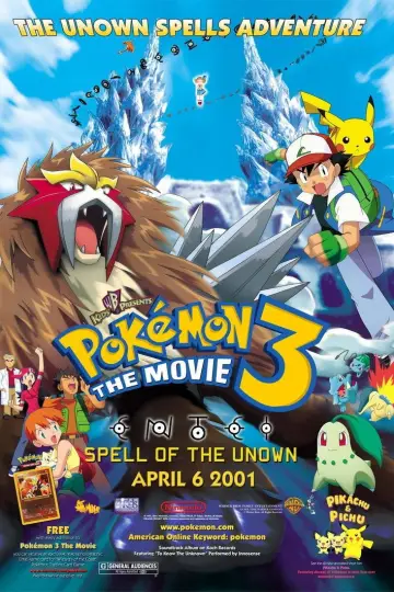 Poster to the movie "Pokémon 3: The Movie" #805722
