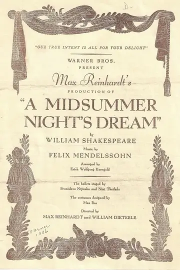 Poster to the movie "A Midsummer Night