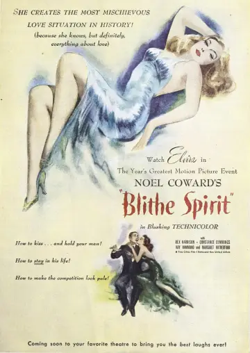 Poster to the movie "Blithe Spirit" #1091175