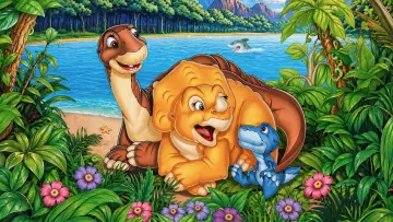 Backdrop to the movie "The Land Before Time V: The Mysterious Island" #1000624