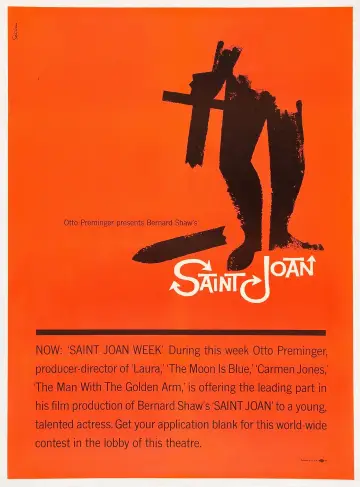 Poster to the movie "Saint Joan" #1106148