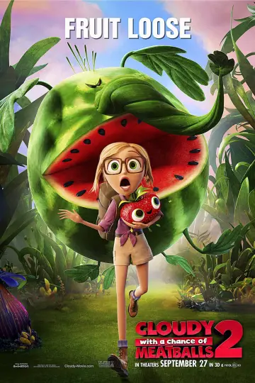 Poster to the movie "Cloudy with a Chance of Meatballs 2" #963692