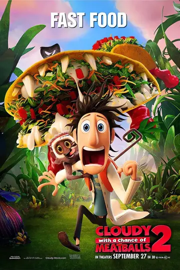 Poster to the movie "Cloudy with a Chance of Meatballs 2" #963694