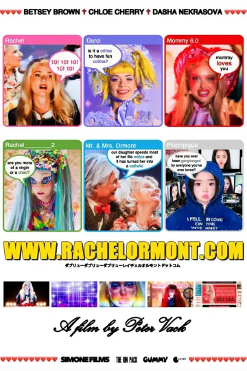 Poster to the movie "www.RachelOrmont.com" #534556