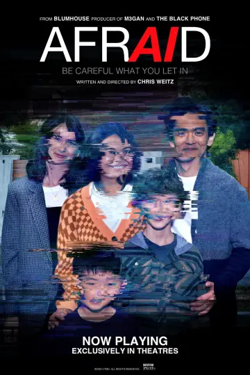 Poster to the movie "Afraid" #643695