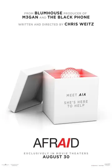 Poster to the movie "Afraid" #643707
