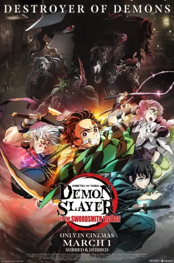 Poster to the movie "Demon Slayer: Kimetsu no Yaiba -To the Swordsmith Village-" #703164