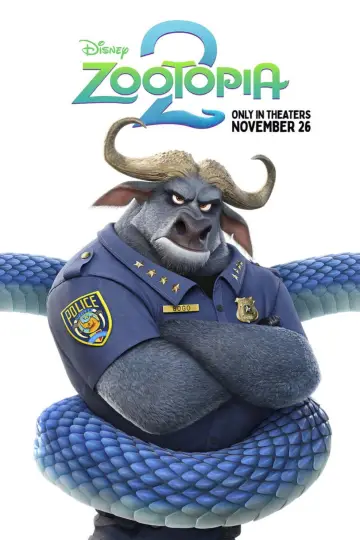 Poster to the movie "Zootopia 2" #764400