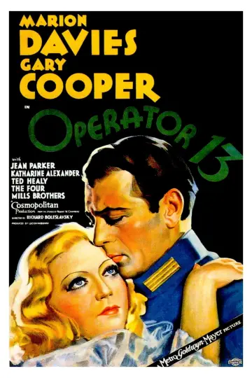 Poster to the movie "Operator 13" #887985