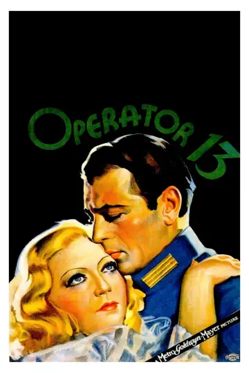 Poster to the movie "Operator 13" #887988