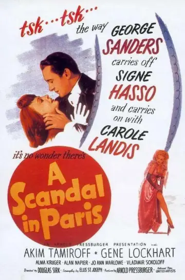 Poster to the movie "A Scandal in Paris" #1035464