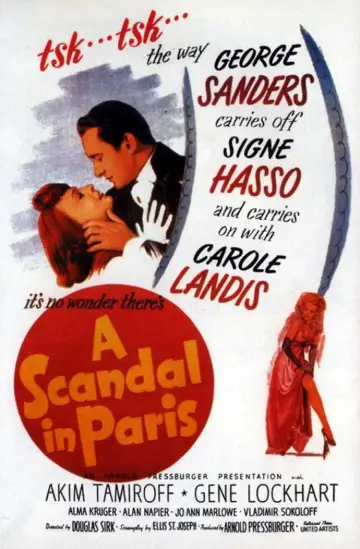 Poster to the movie "A Scandal in Paris" #1035465
