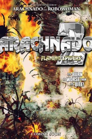 Poster to the movie "Arachnado 2: Flaming Spiders" #1190827