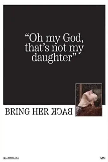 Poster to the movie "Bring Her Back" #779484
