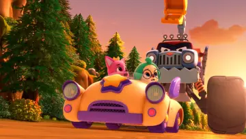 Backdrop to the movie "Pinkfong & Hogi Mini-Movie: The Tricky Three Cars" #883820