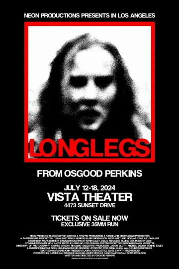 Poster to the movie "Longlegs" #554170
