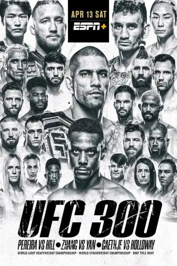 Poster to the movie "UFC 300: Pereira vs. Hill" #1085646