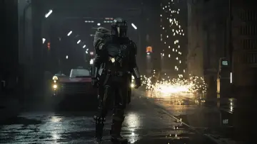 Backdrop to the movie "The Mandalorian & Grogu" #813430