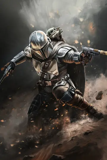 Poster to the movie "The Mandalorian & Grogu" #813471