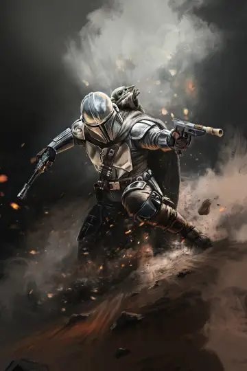 Poster to the movie "The Mandalorian & Grogu" #813476