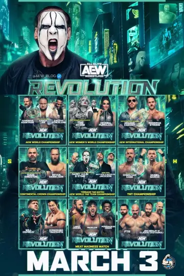Poster to the movie "AEW Revolution 2024" #740226