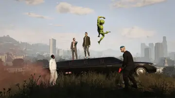 Backdrop to the movie "Grand Theft Hamlet" #656614