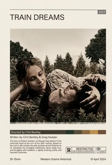 Poster to the movie "Train Dreams" #963890