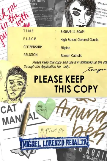 Poster to the movie "Please Keep This Copy" #475837