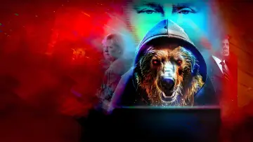Backdrop to the movie "Putin