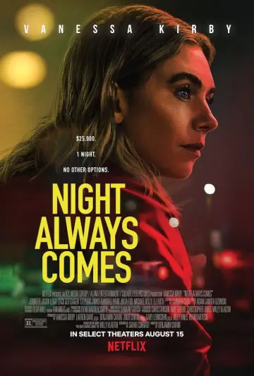 Poster to the movie "Night Always Comes" #597383