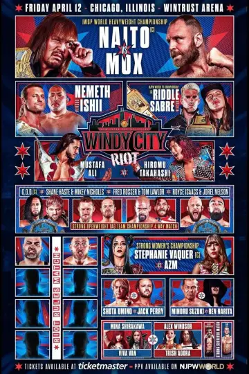 NJPW Windy City Riot poster