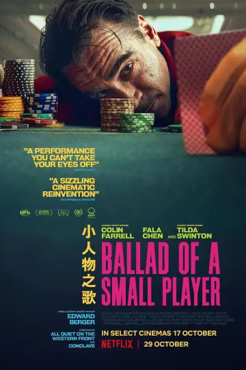 Poster to the movie "Ballad of a Small Player" #585244