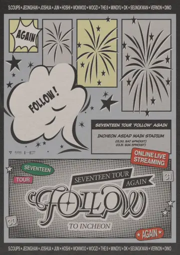 SEVENTEEN TOUR 'FOLLOW' AGAIN TO INCHEON Day 1 poster