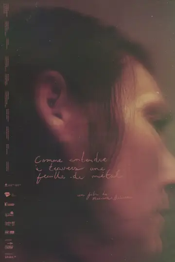 Comme entrendre à travers un feuille de métal poster