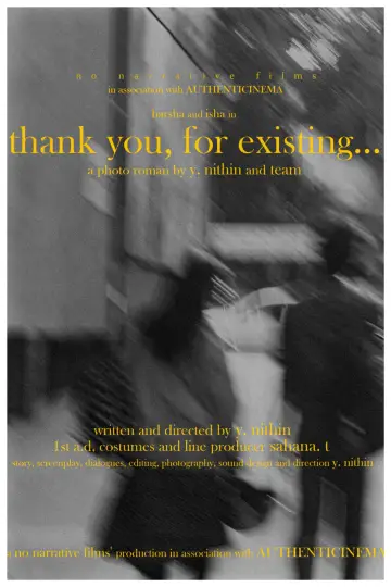 Poster to the movie "thank you, for existing..." #480437