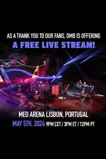 Dave Matthews Band - Live in Lisbon, Portugal poster
