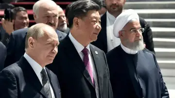Backdrop to the movie "Russia, China, Iran: The Axis of Revenge" #1108940
