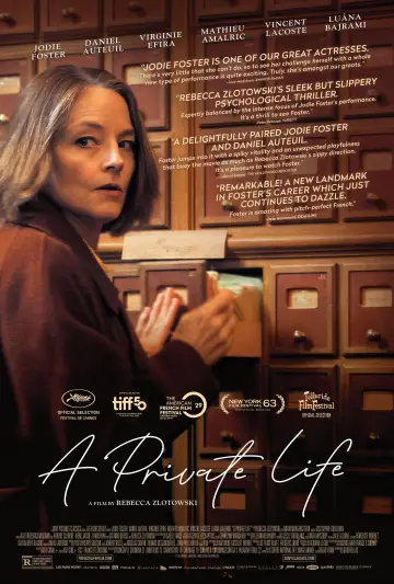 Poster to the movie "A Private Life" #525056