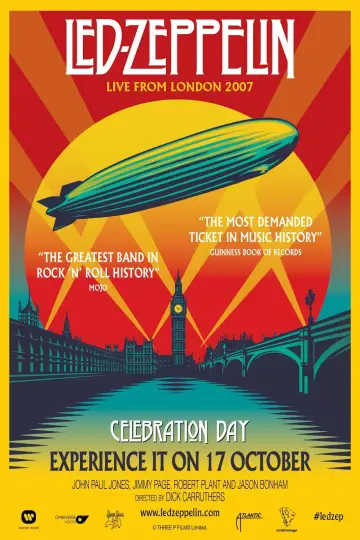 Poster to the movie "Led Zeppelin: Celebration Day" #1009725