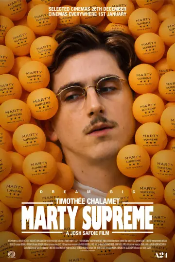 Poster to the movie "Marty Supreme" #909271