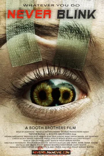 Poster to the movie "Never Blink" #864276